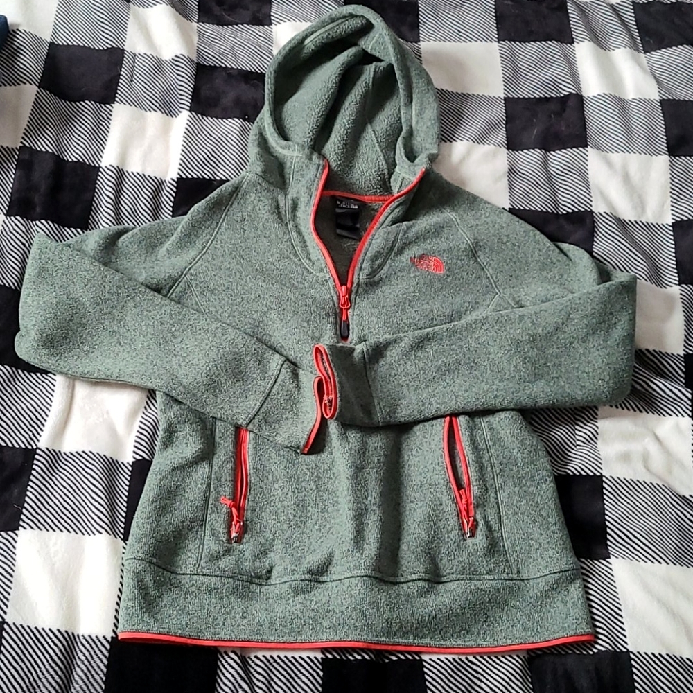 The North Face 3/4 Zip Hooded Sweater
